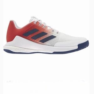 ADIDAS Crazyflight Team Collegiate Red Navy USA Volleyball sneakers Sz 7.5 EUC